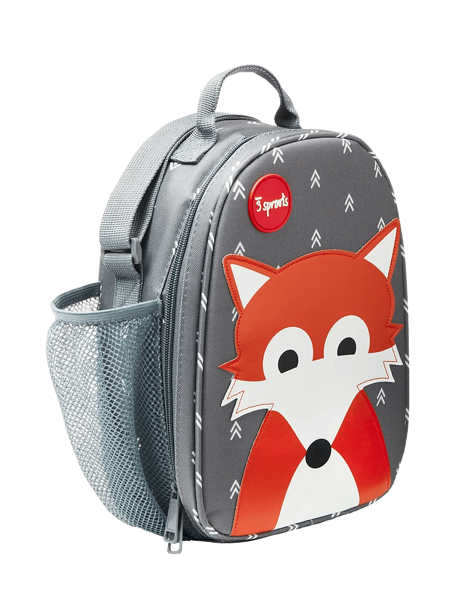 3 Sprouts - 3 Sprouts Lunch Bag, Fox/Gray - boîtes à lunch - gray - 2