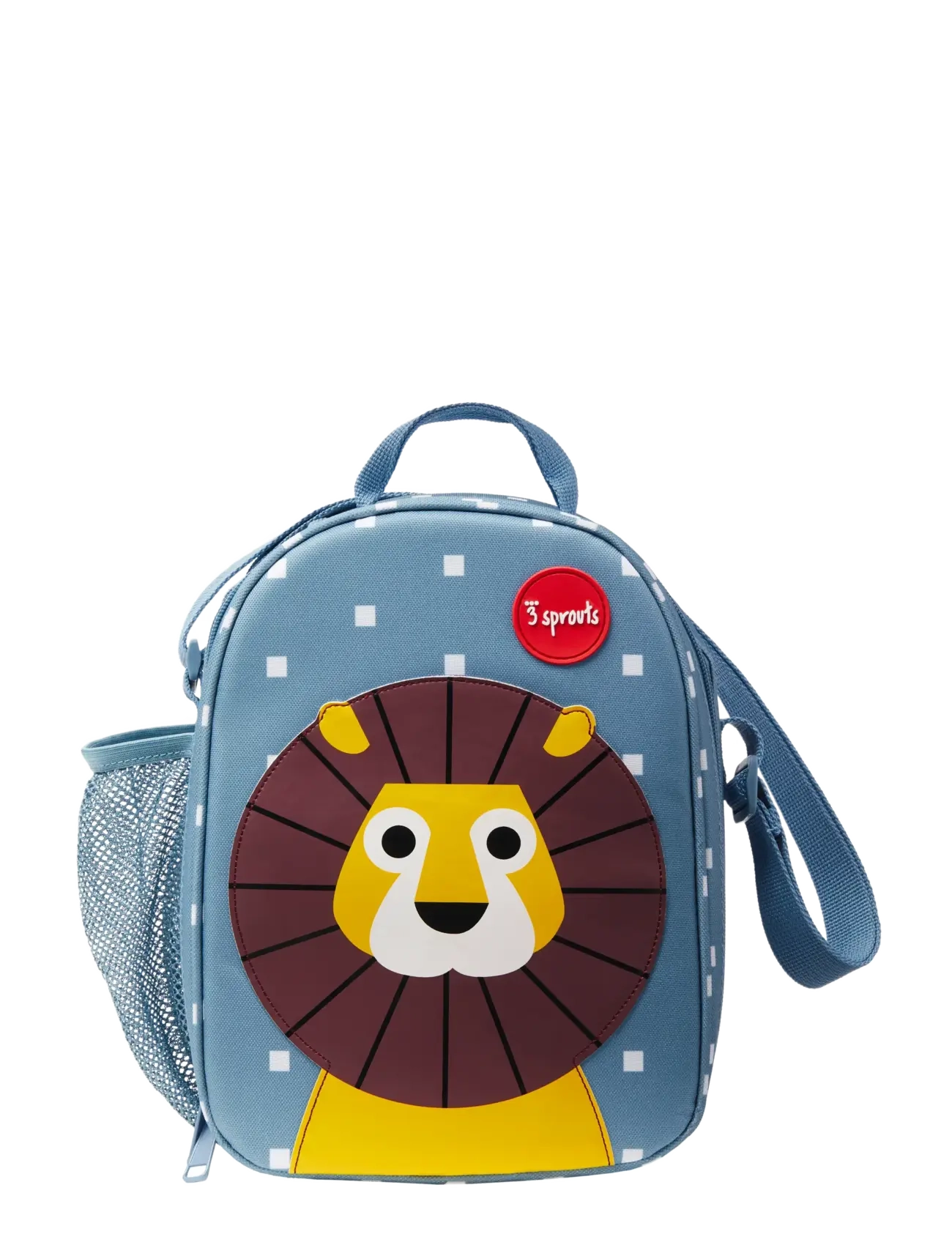 3 Sprouts Lunch Bag, Lion/Blue - BLUE