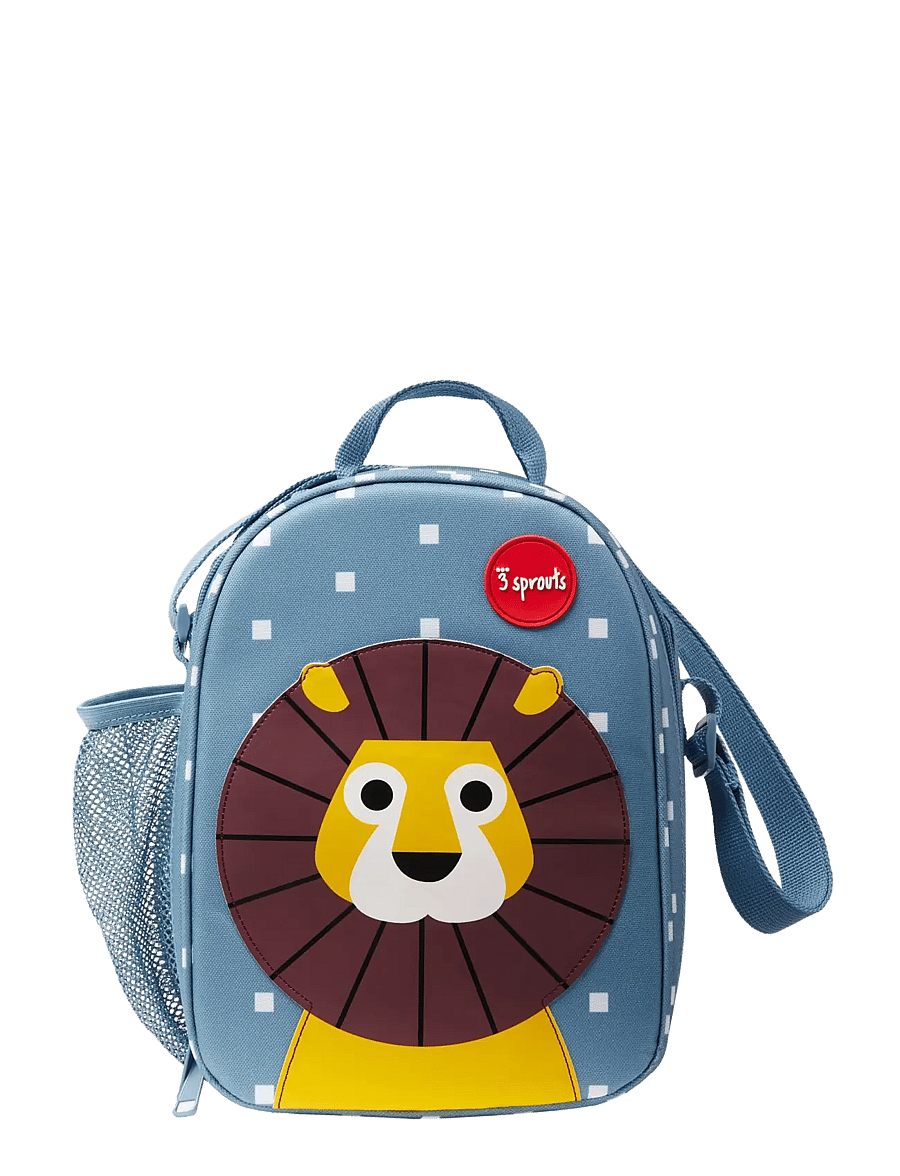 3 Sprouts - 3 Sprouts Lunch Bag, Lion/Blue - brotdosen - blue - 1