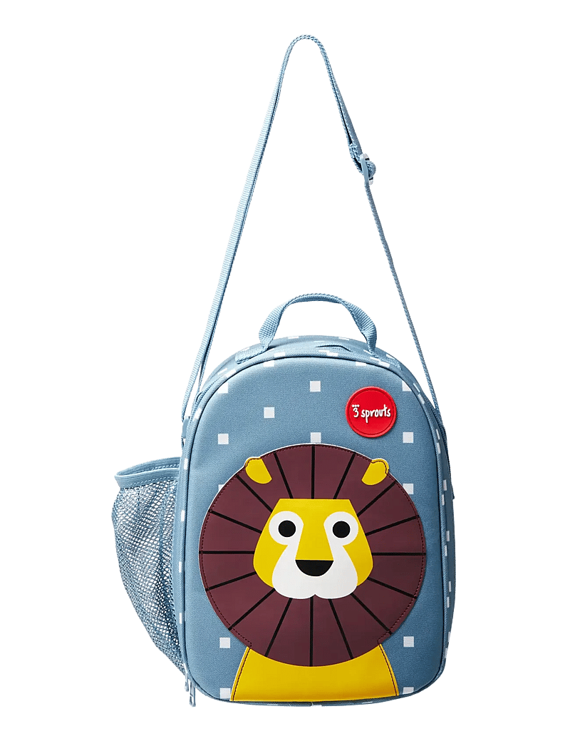 3 Sprouts - 3 Sprouts Lunch Bag, Lion/Blue - madkasser - blue - 2