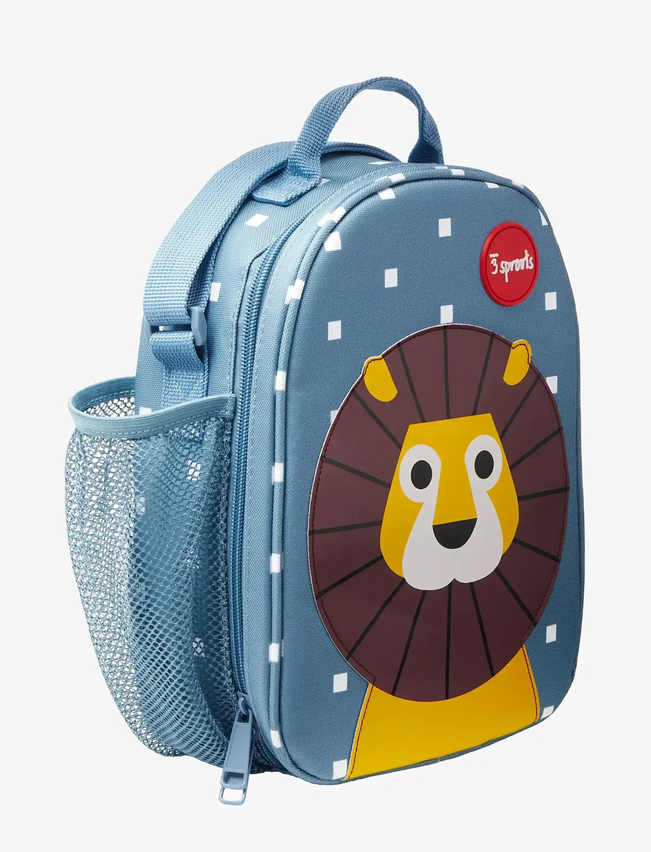 3 Sprouts - 3 Sprouts Lunch Bag, Lion/Blue - madkasser - blue - 3