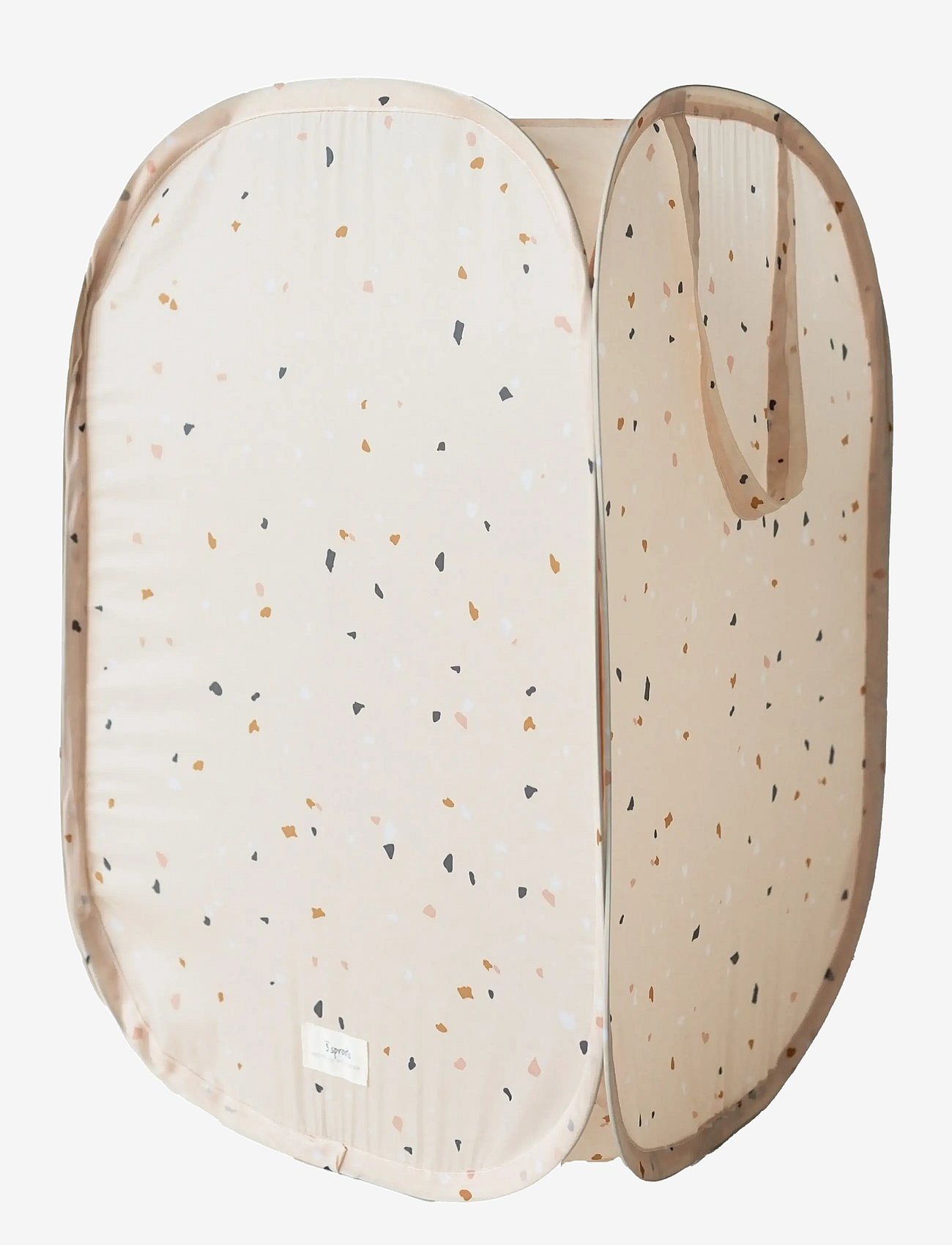 3 Sprouts 3 Sprouts Pop-Up Laundry Hamper, Terrazzo Beige - Beige - ONE SIZE