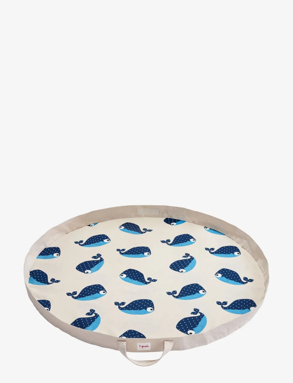 3 Sprouts - Play blanket - spielmatten - blue - whale - 0