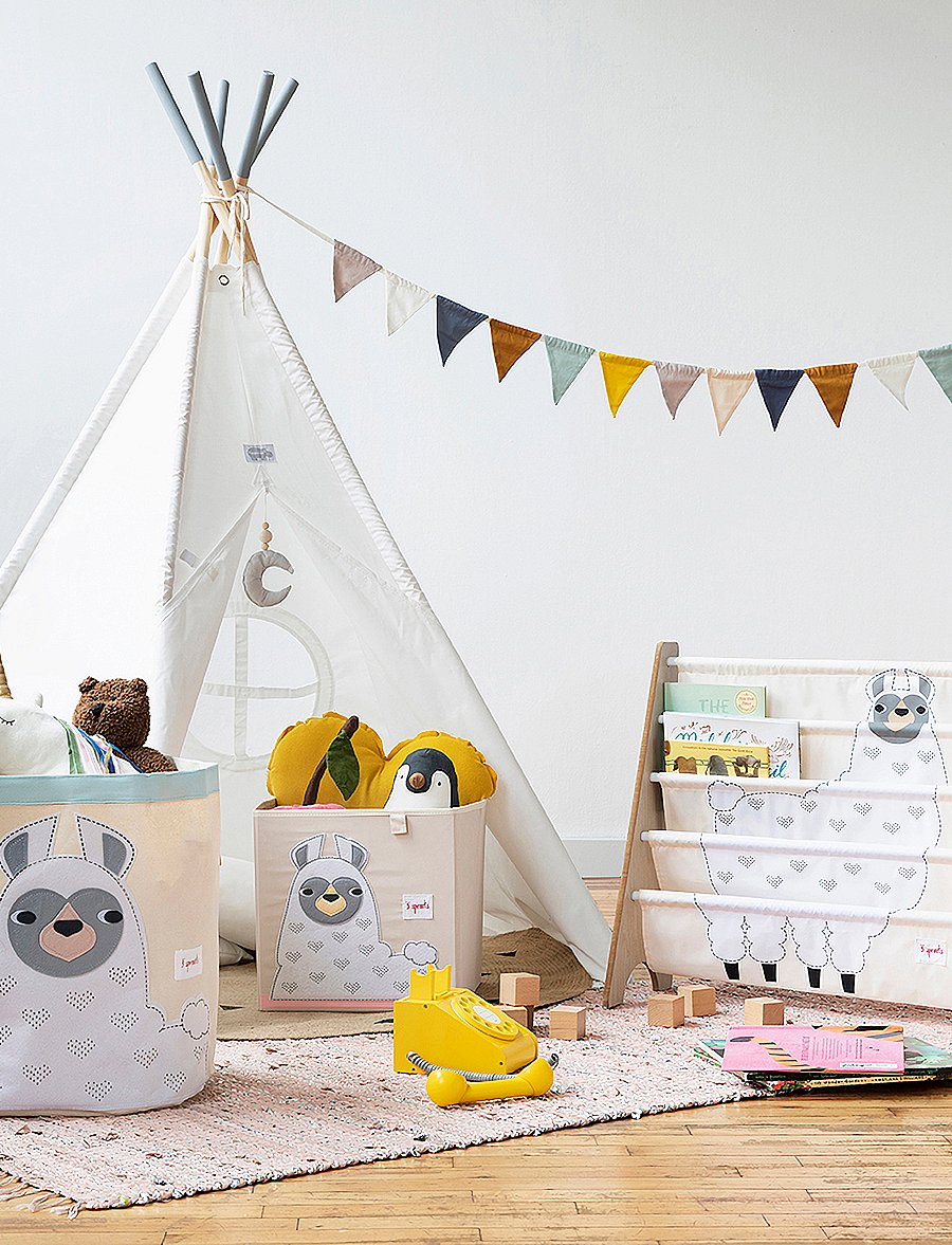 3 Sprouts - Bookcase - möbel - white - llama - 0