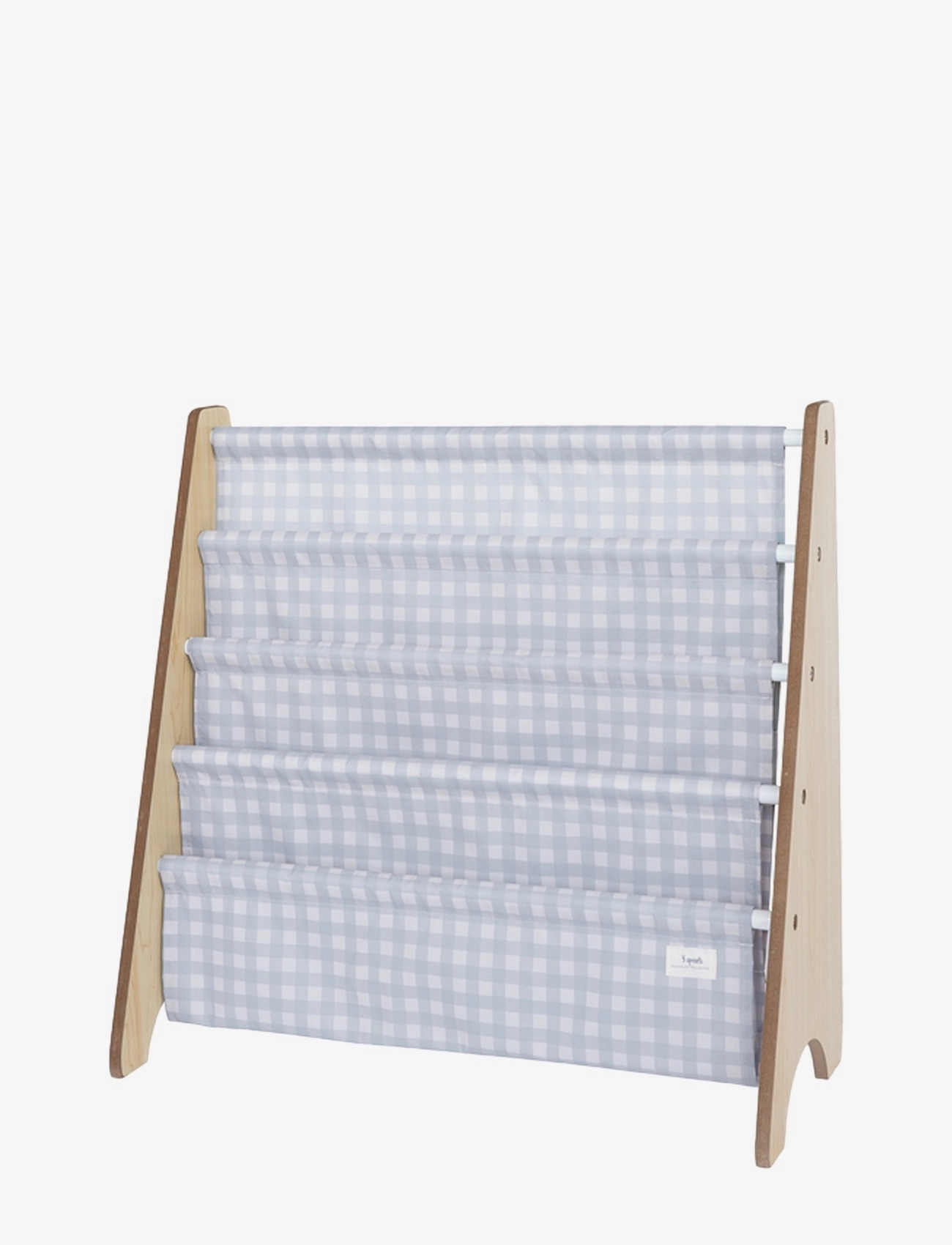 3 SPROUTS 3 Sprouts Bookcase, Gingham Blau Blau - 61CMx62CMx25CM - Kinder