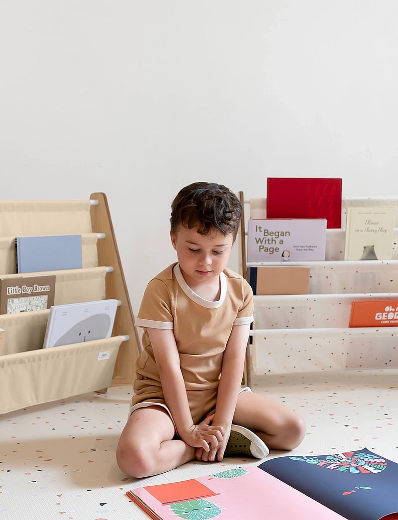 3 Sprouts - 3 Sprouts Bookcase, Beige - hylder - beige - 0