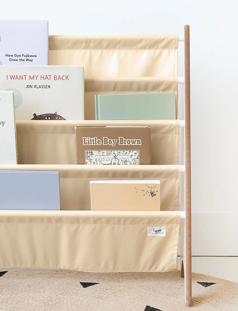 3 Sprouts - 3 Sprouts Bookcase, Beige - hylder - beige - 5