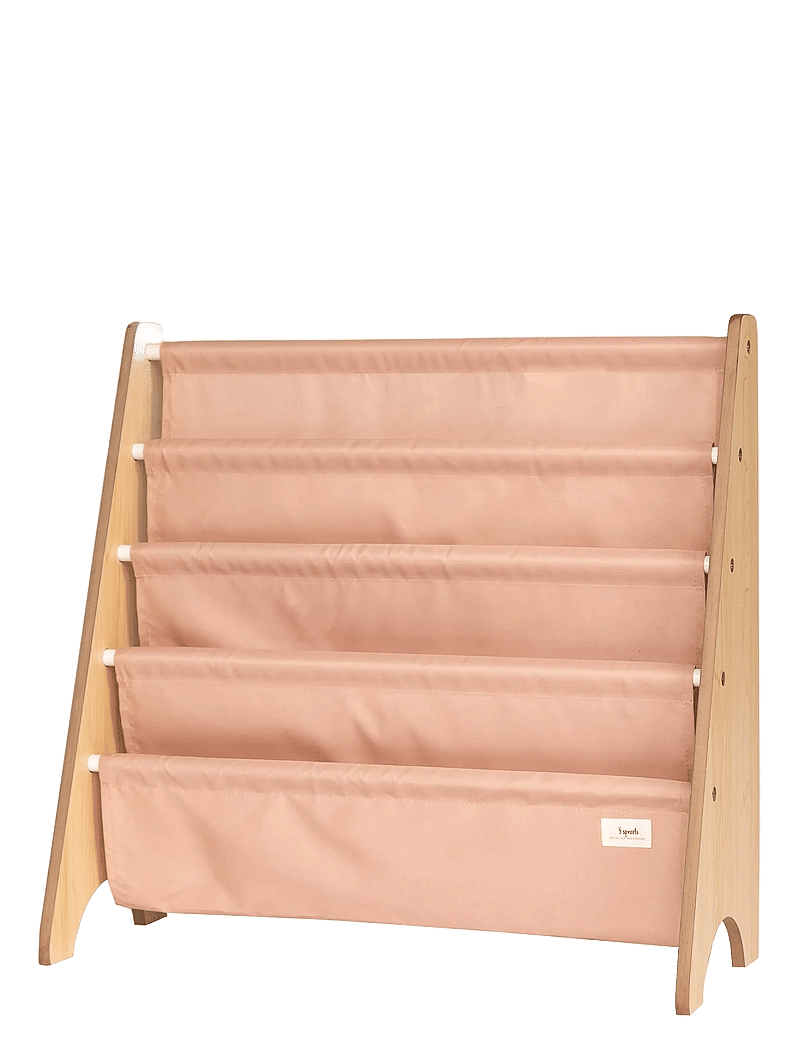 3 Sprouts - 3 Sprouts Book Rack, Clay - hyllor - pink - 1