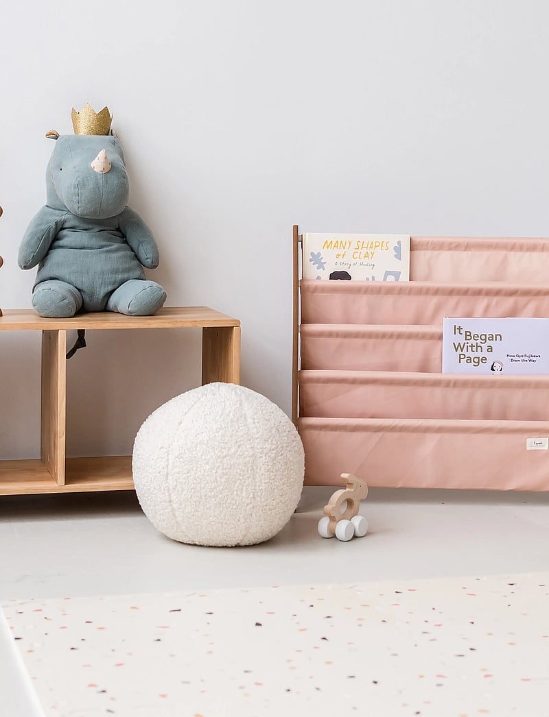 3 Sprouts - 3 Sprouts Book Rack, Clay - hyllor - pink - 5