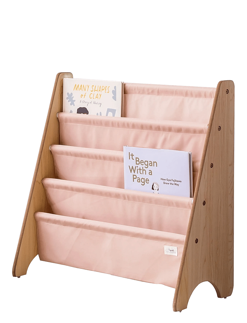 3 Sprouts - 3 Sprouts Book Rack, Clay - hyllor - pink - 2