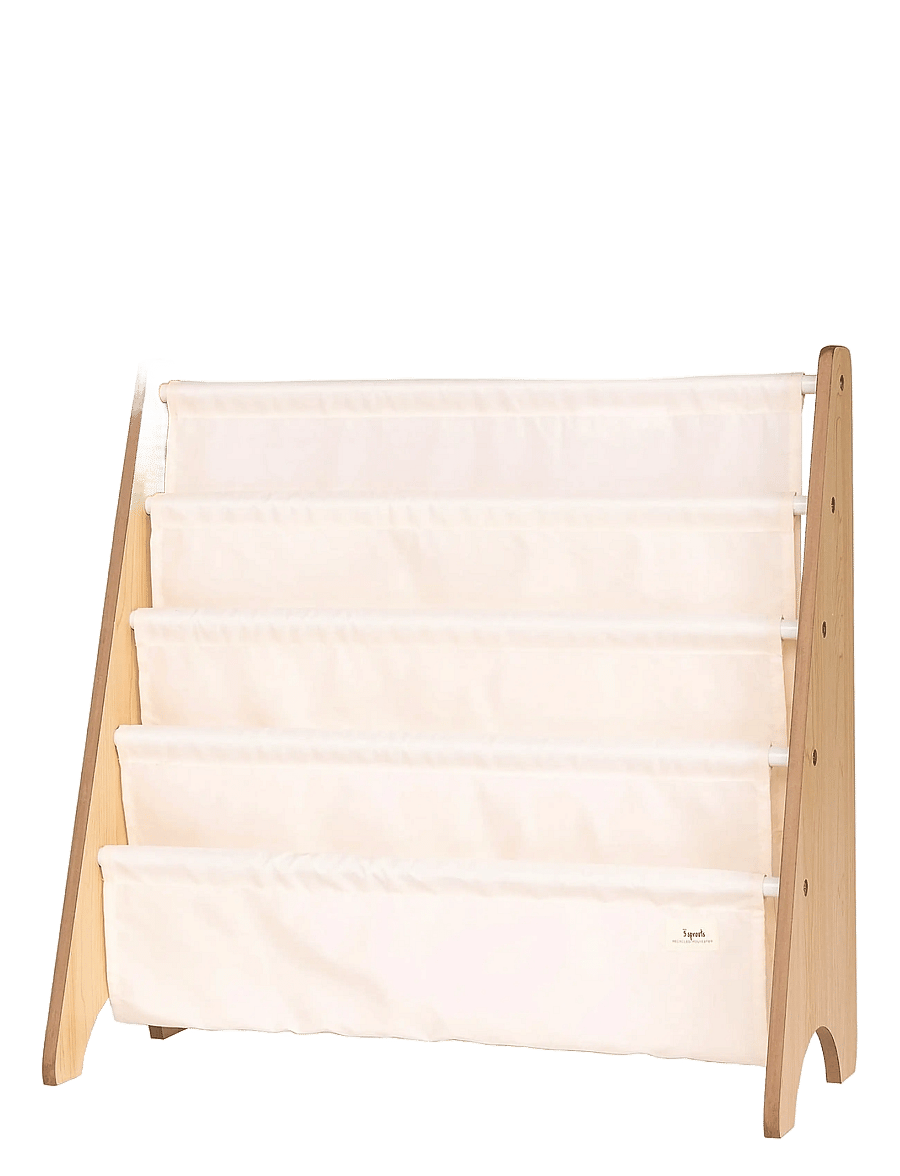 3 Sprouts - 3 Sprouts Book Rack, Cream - hillur - beige - 1