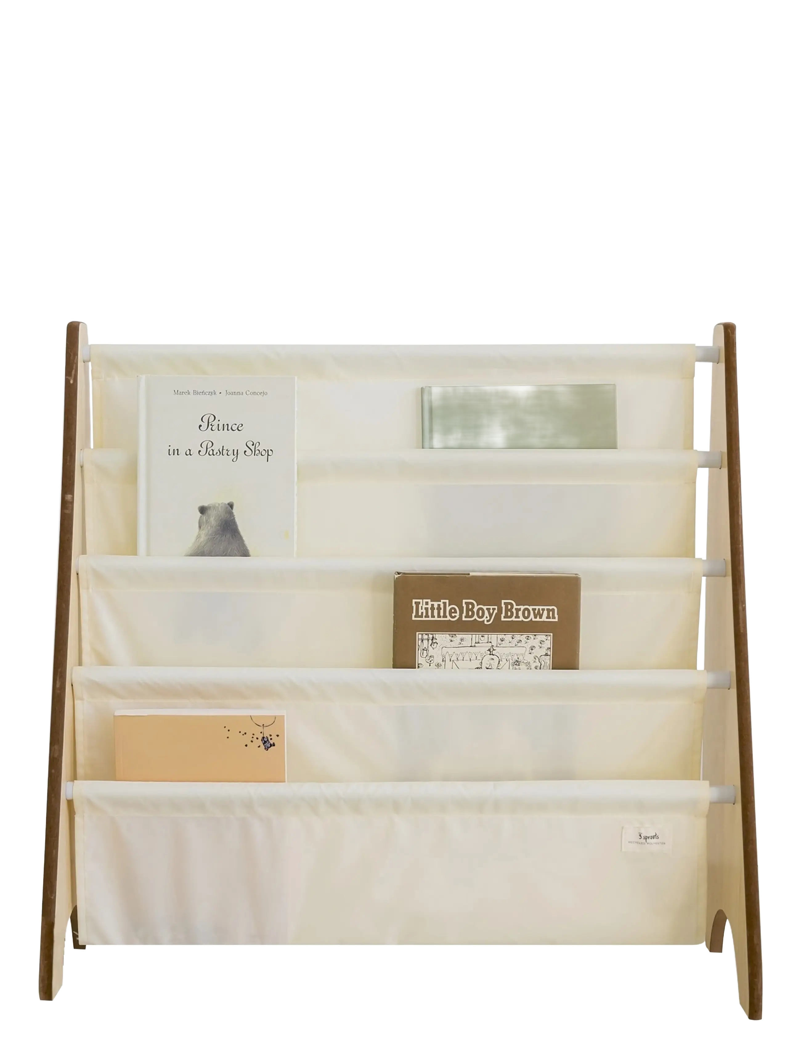 3 Sprouts - 3 Sprouts Book Rack, Cream - hillur - beige - 4