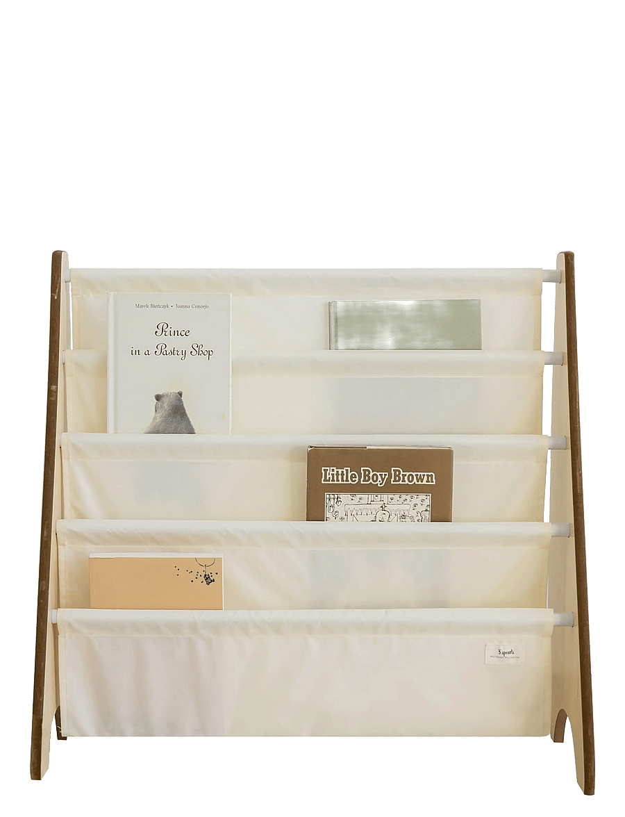 3 Sprouts - 3 Sprouts Book Rack, Cream - hillur - beige - 4
