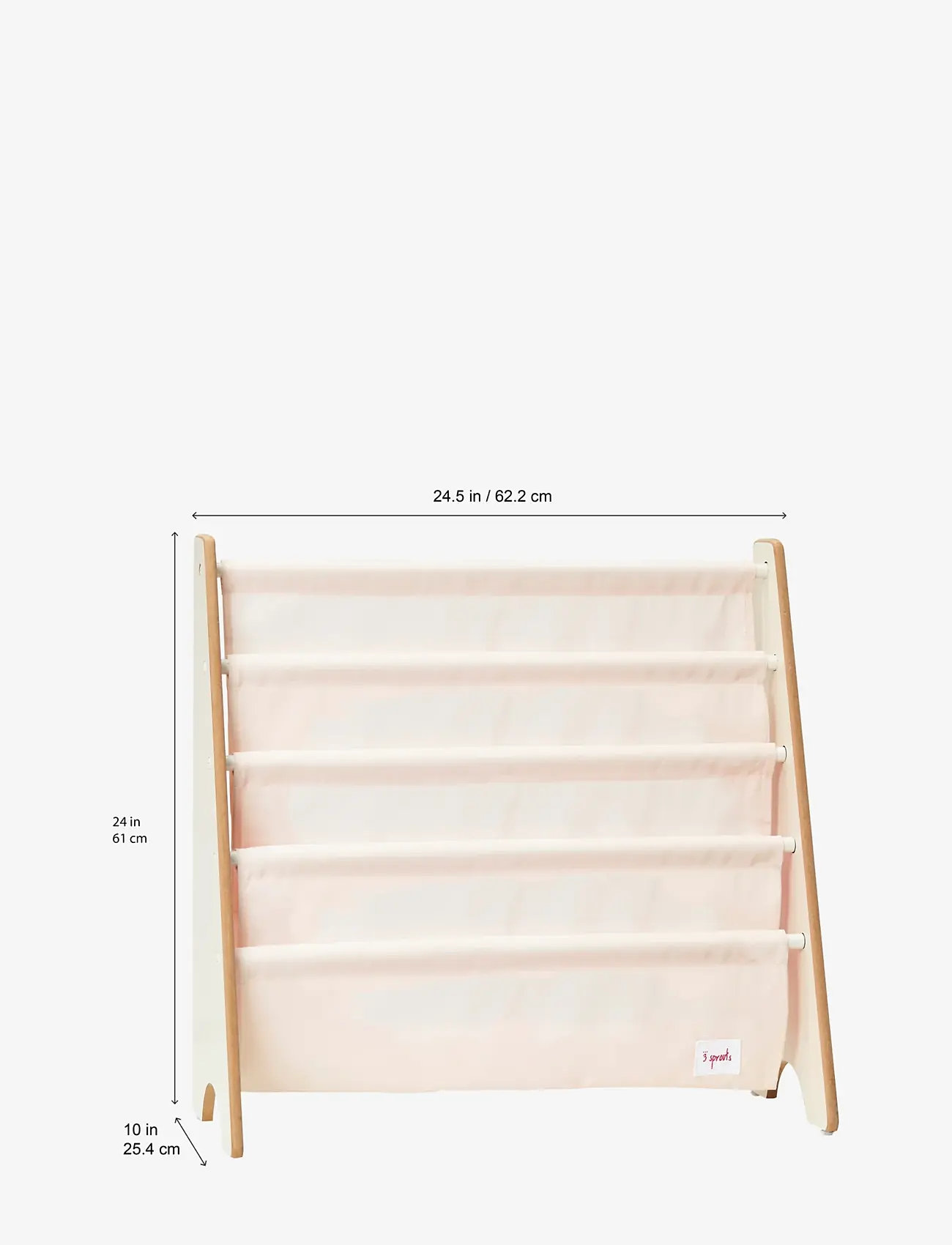 3 Sprouts - 3 Sprouts Bookcase, The Abominable Snowman - aufbewahrungskörbe - sand - white - 1