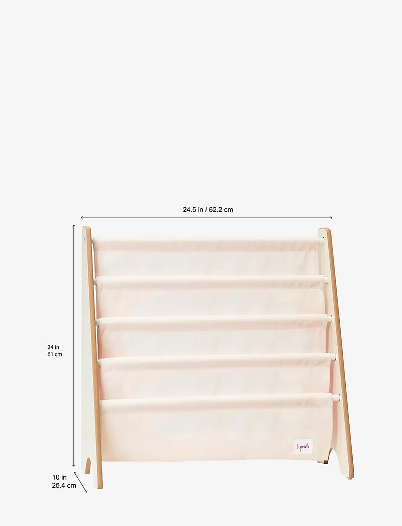 3 Sprouts - 3 Sprouts Bookcase, The Abominable Snowman - aufbewahrungskörbe - sand - white - 1