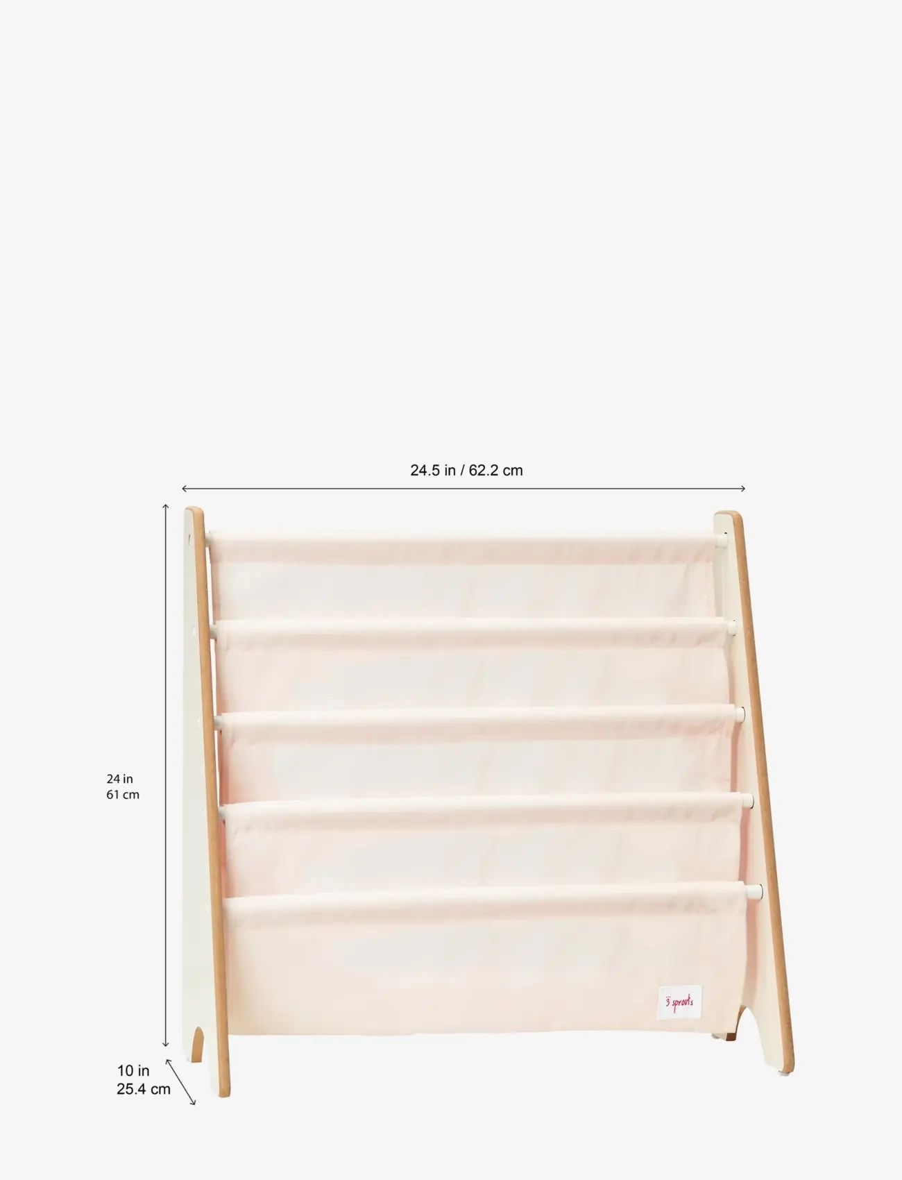 3 Sprouts - 3 Sprouts Bookcase, The Abominable Snowman - förvaringskorgar - sand - white - 1