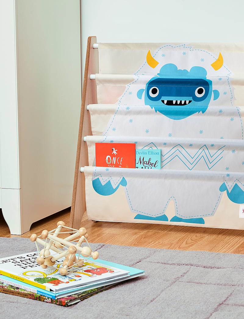 3 Sprouts - 3 Sprouts Bookcase, The Abominable Snowman - aufbewahrungskörbe - sand - white - 2