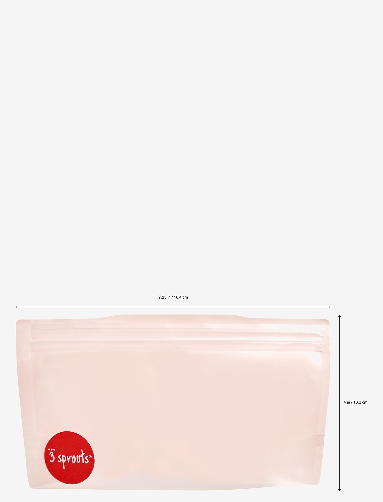 3 Sprouts - 3 Sprouts Snack Bag (2 pcs.), Roe Deer - madkasser - pink - 1