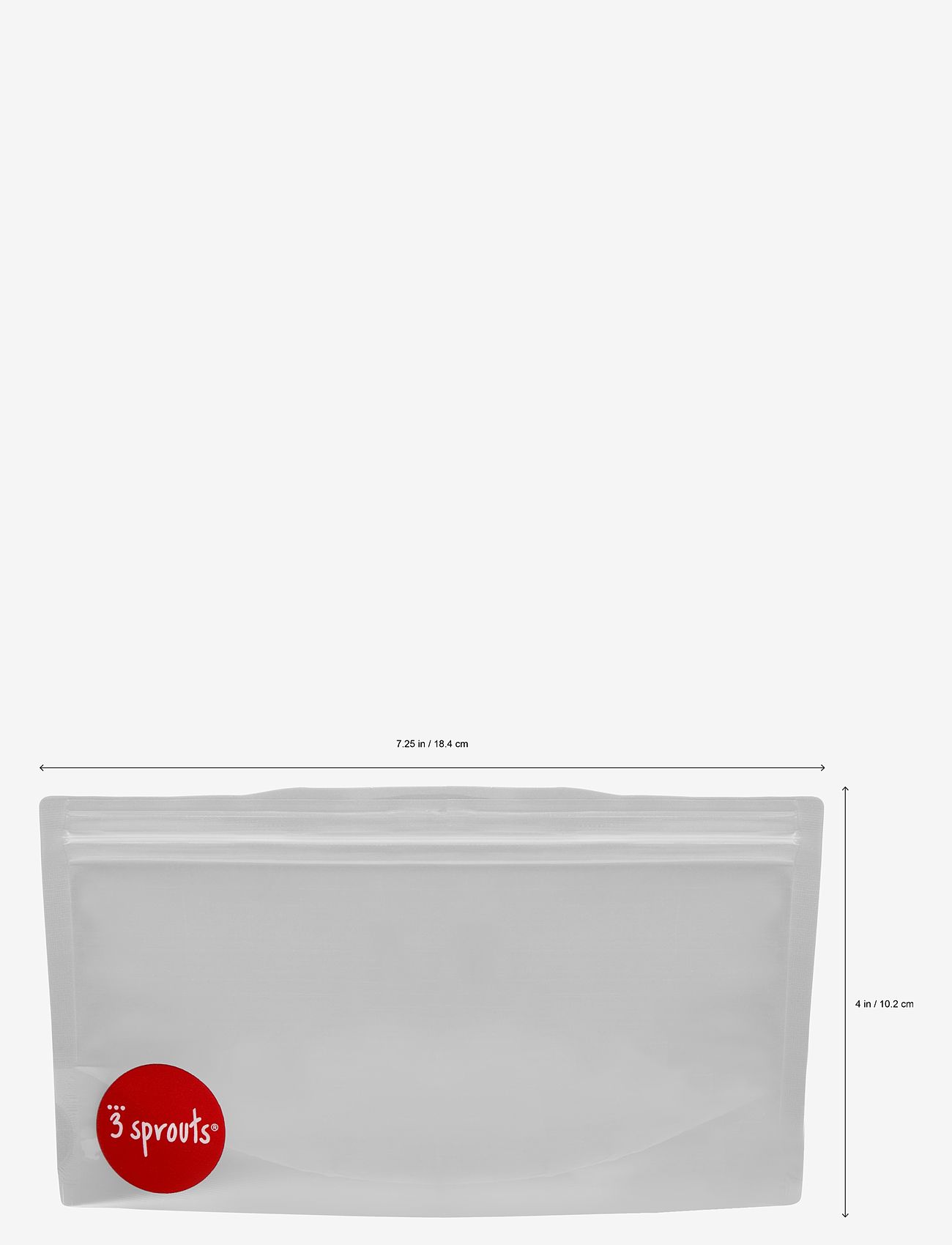 3 Sprouts - 3 Sprouts Snack Bag (2 pack), Fox/Grey - madkasser - grey - 1