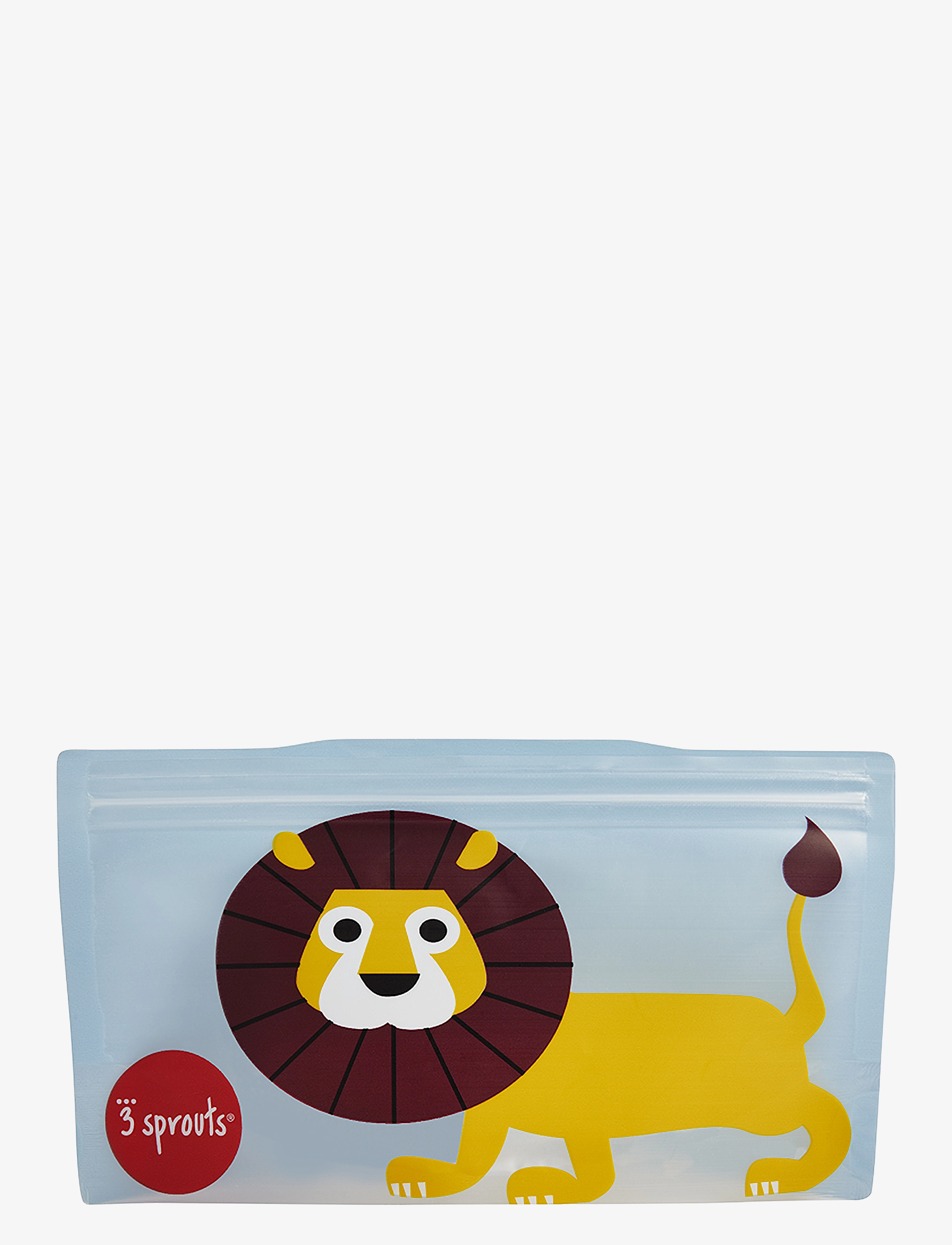 3 Sprouts Snack Bag (2 Pack), Lion/Blue, Madkasse, Blå, Str: 17.78X19.05X0.05CM