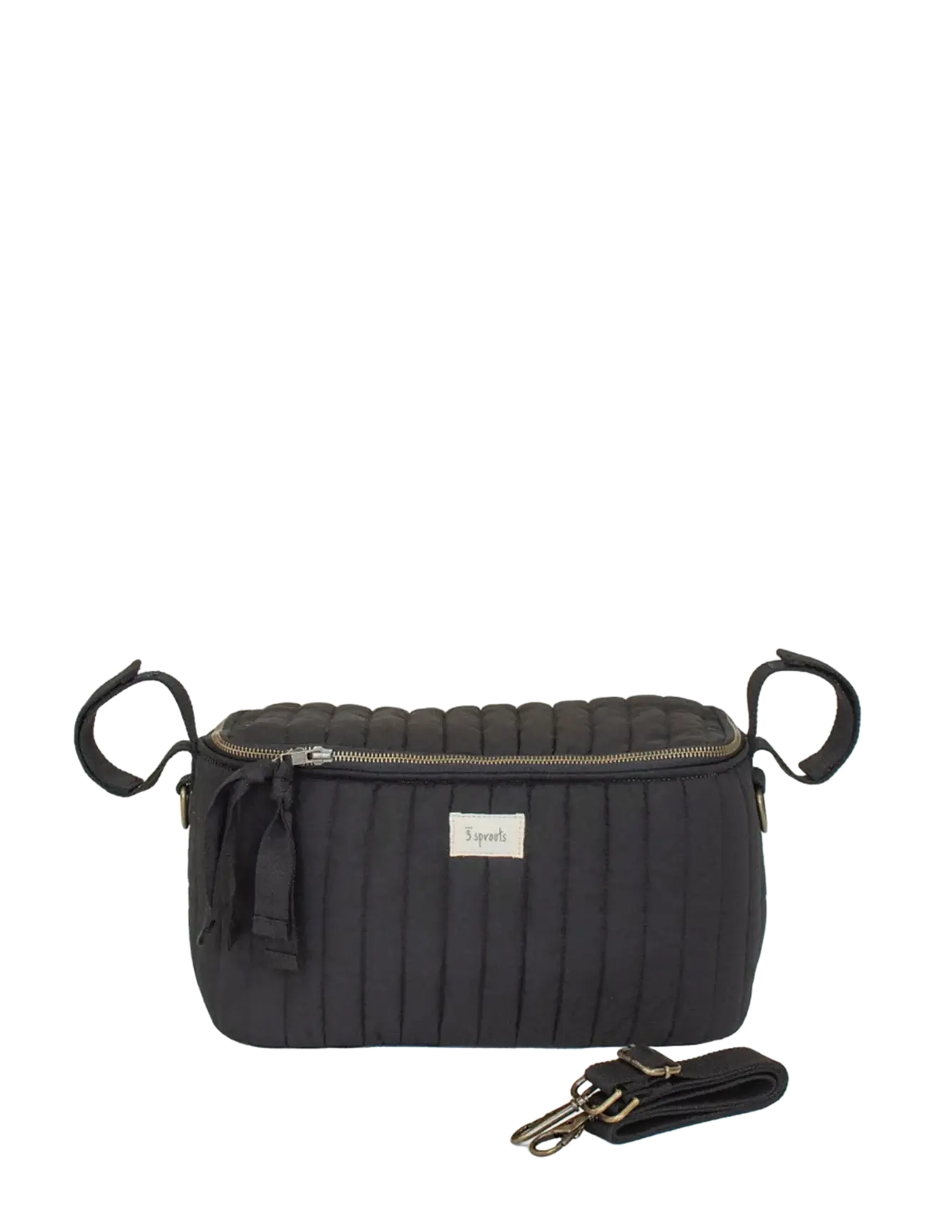 3 Sprouts Stroller Organizer, Quilt/Black - BLACK