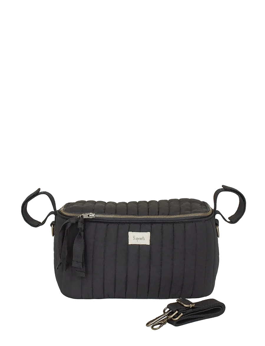 3 Sprouts - 3 Sprouts Stroller Organizer, Quilt/Black - kinderwagen accessoires - black - 1