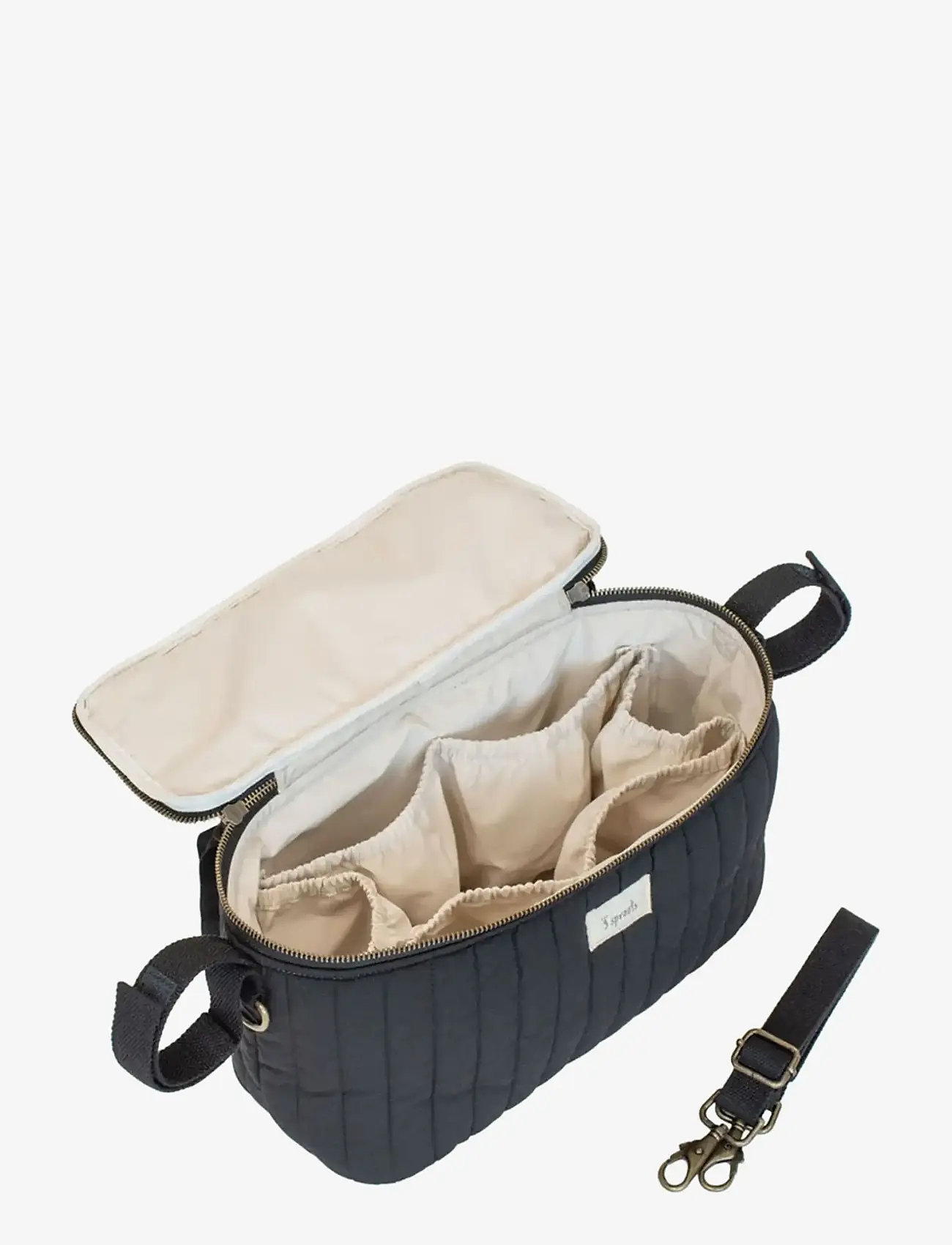 3 Sprouts - 3 Sprouts Stroller Organizer, Quilt/Black - barnvagnstillbehör - black - 2
