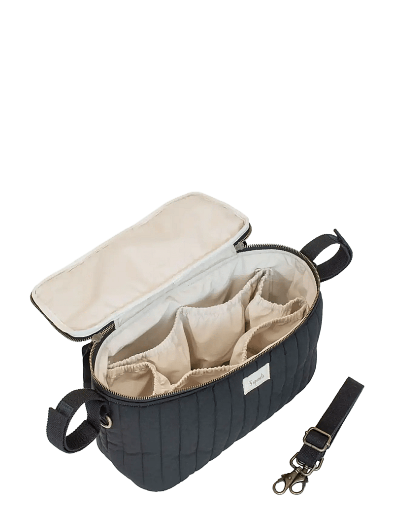 3 Sprouts - 3 Sprouts Stroller Organizer, Quilt/Black - barnvagnstillbehör - black - 2