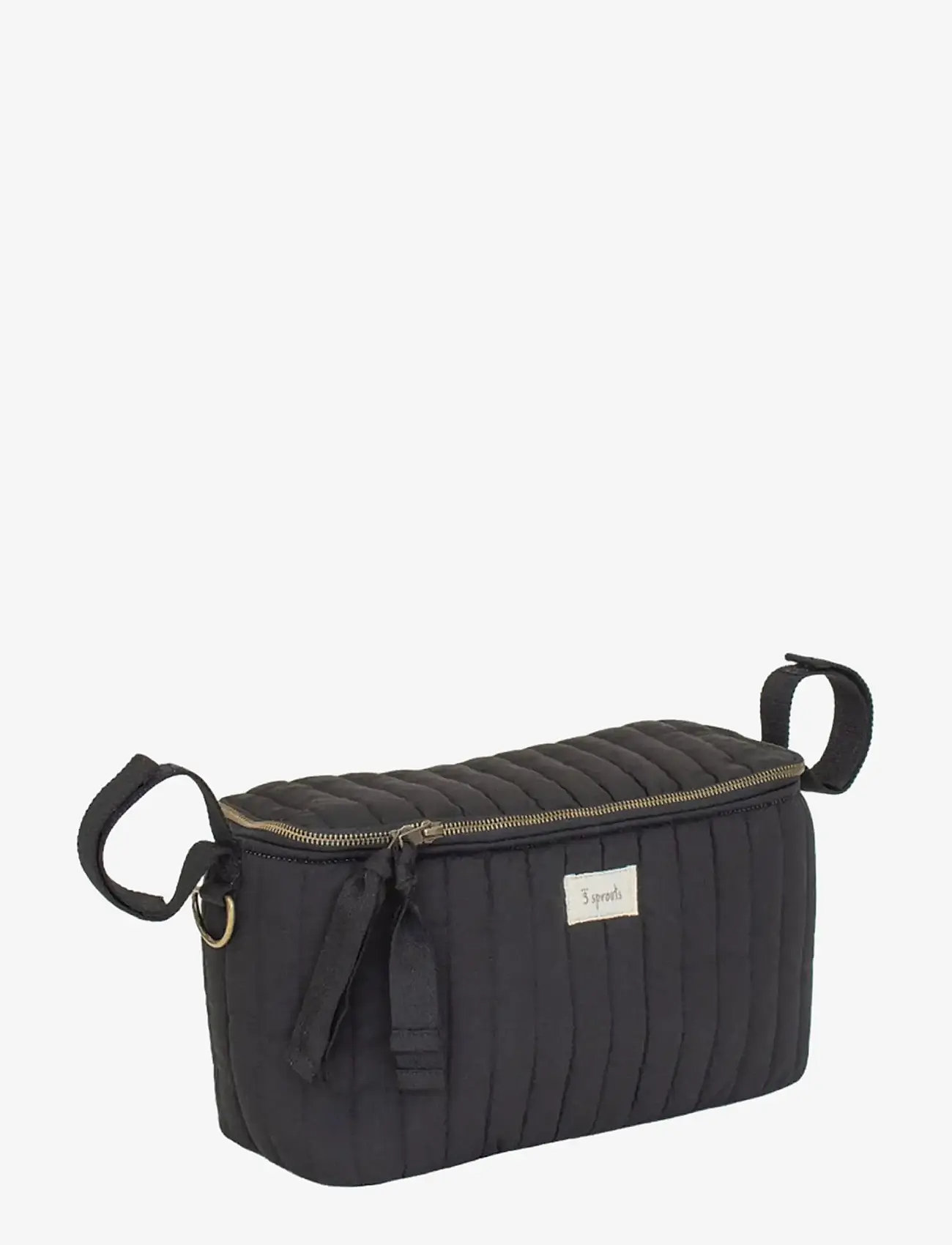 3 Sprouts - 3 Sprouts Stroller Organizer, Quilt/Black - barnvagnstillbehör - black - 3