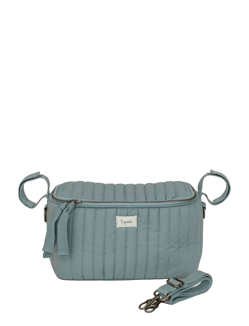 3 Sprouts - 3 Sprouts Stroller Organizer, Quilt/Balsam Green - barnvagnstillbehör - green - 1