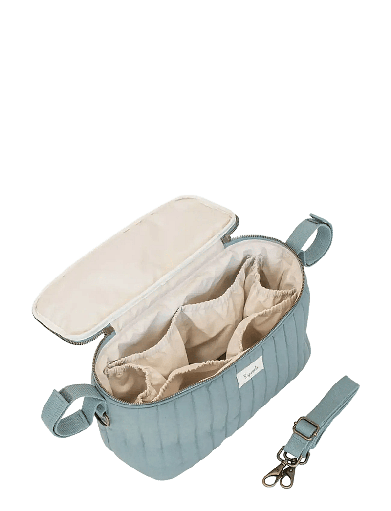 3 Sprouts - 3 Sprouts Stroller Organizer, Quilt/Balsam Green - barnvagnstillbehör - green - 2