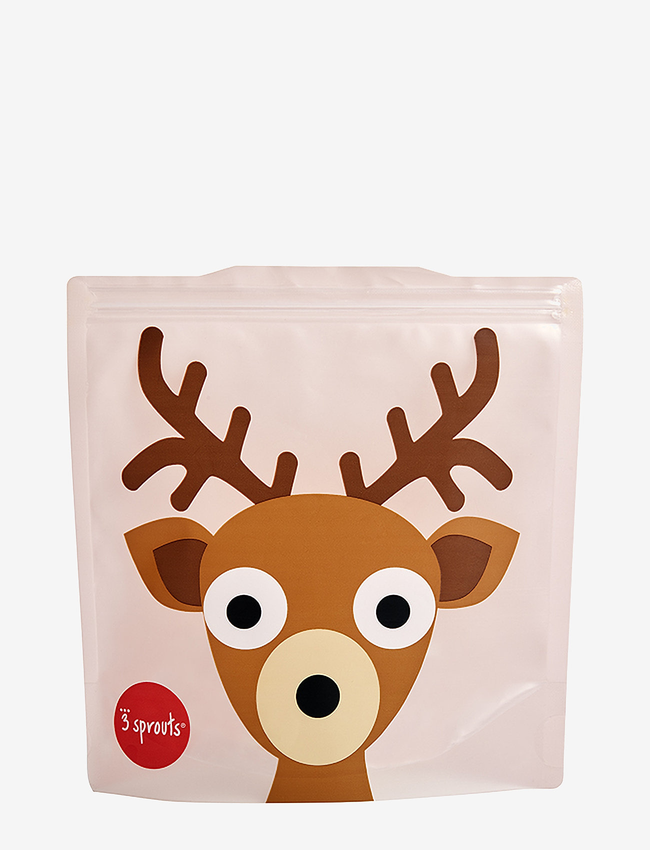 3 Sprouts - 3 Sprouts Sandwich Bag (2 pcs.), Roe Deer - lõunasöögikarbid - pink - 0