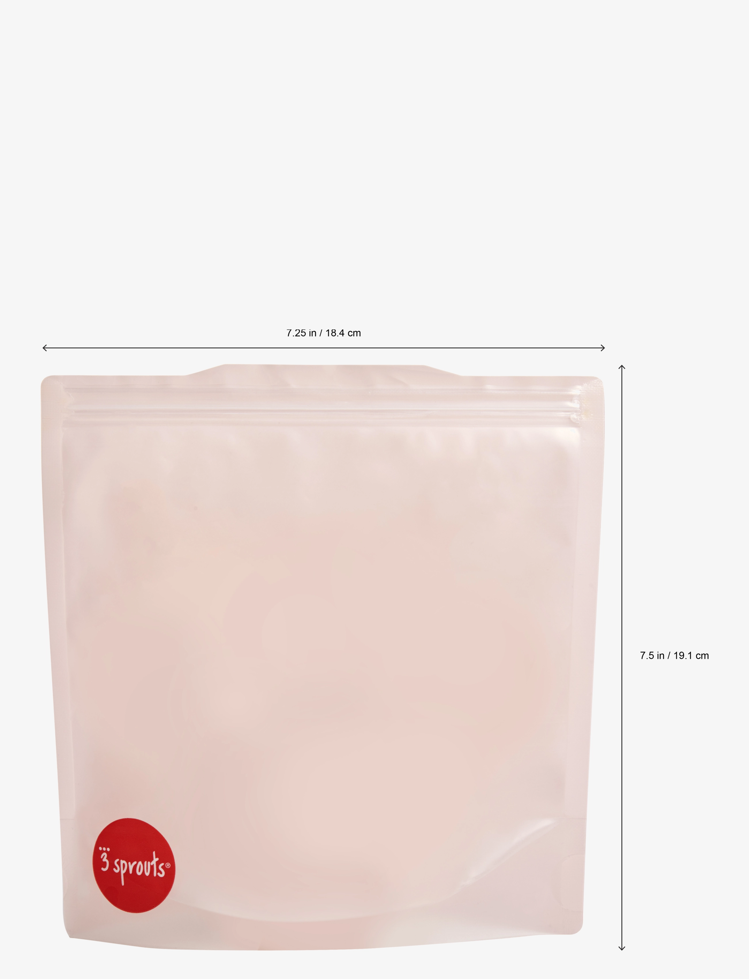 3 Sprouts - 3 Sprouts Sandwich Bag (2 pcs.), Roe Deer - matbokser - pink - 1