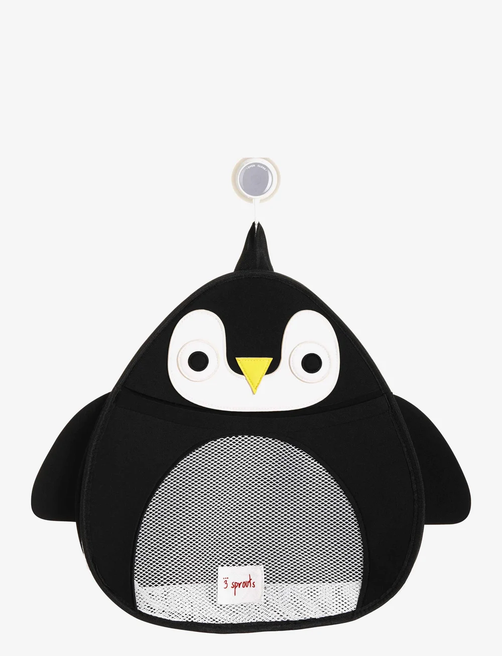 3 Sprouts - Storage bag for the bathroom - badespielzeug - black - penguin - 1