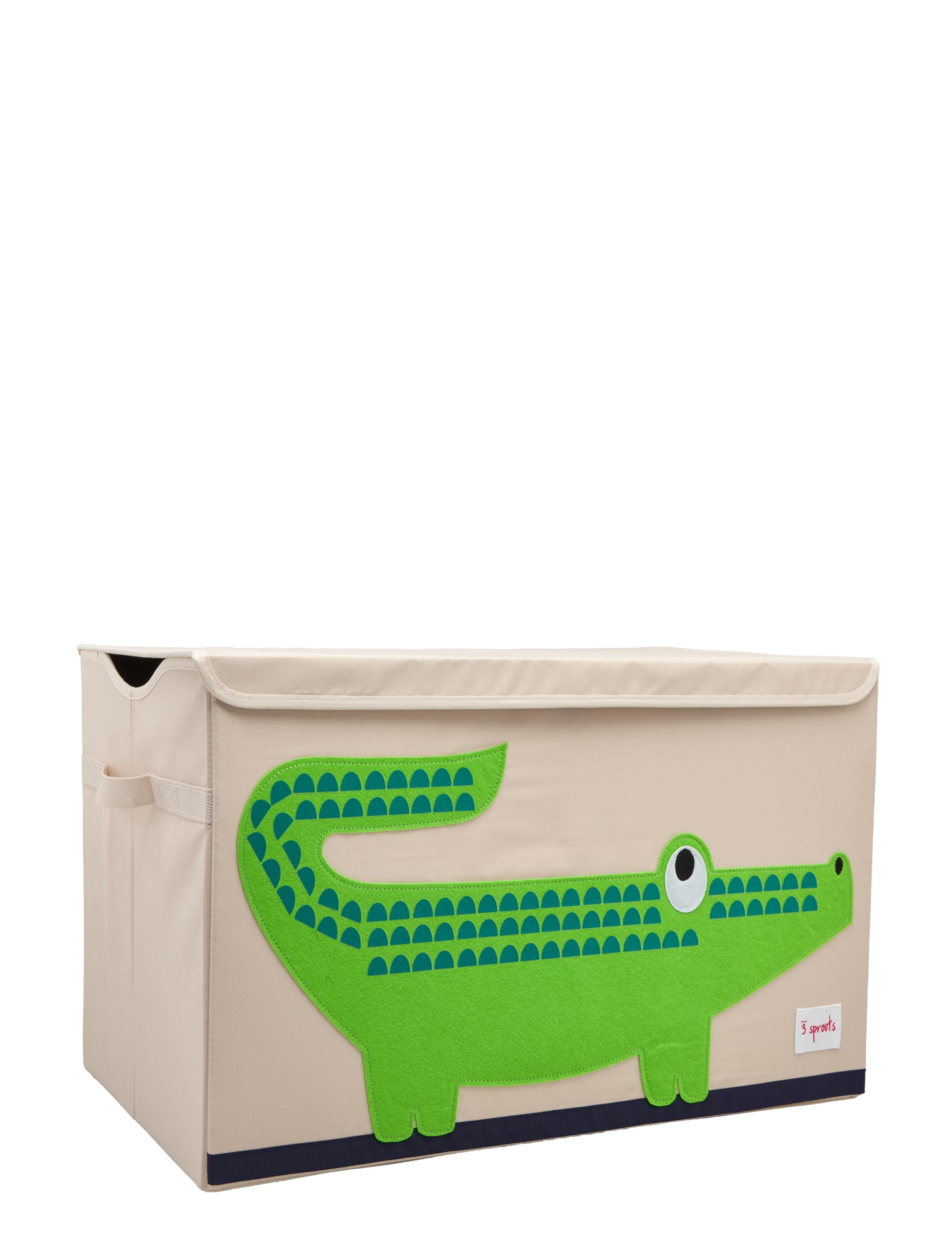 3 Sprouts Storage Basket With Lid, Opbevaringskasse, Multi/mønstret, Str: ONE SIZE