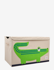 Storage basket with Lid - GREEN - CROCODILE