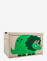 Storage basket with Lid - GREEN - DINOSAUR