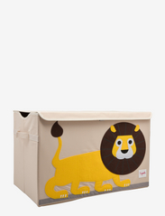 Storage basket with Lid - YELLOW - LION
