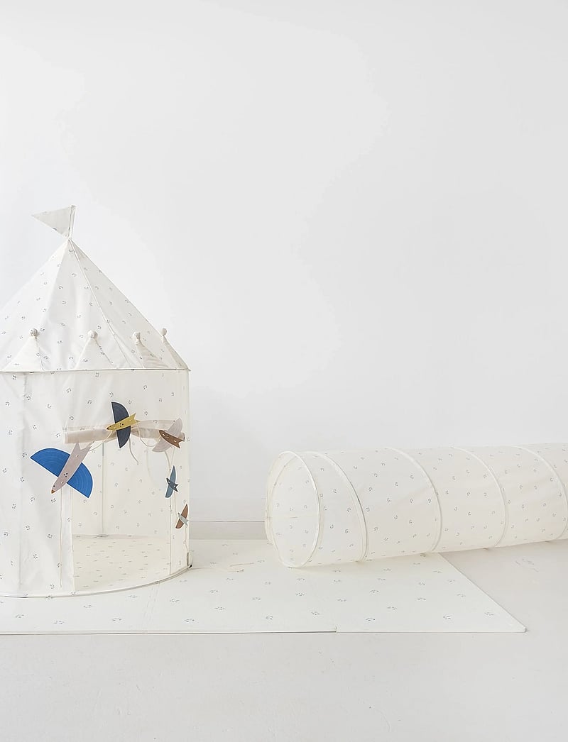 3 Sprouts - 3 Sprouts Play Tunnel, Blueberry/Ivory - vaikiški tuneliai - beige - 4