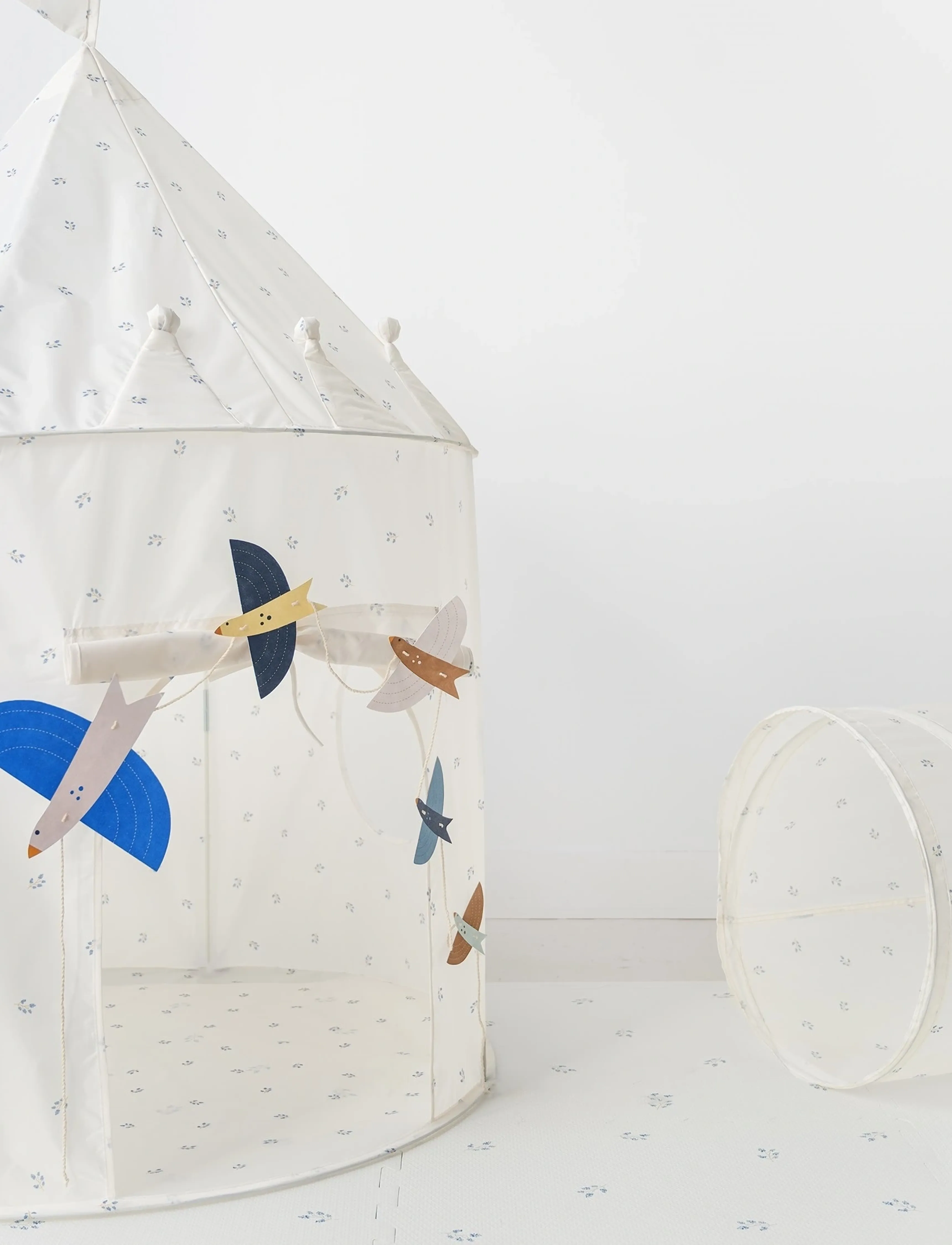 3 Sprouts - 3 Sprouts Play Tunnel, Blueberry/Ivory - spieltunnel - beige - 5