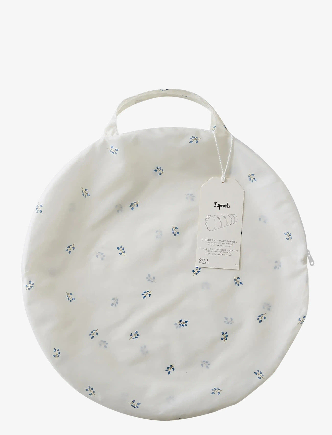 3 Sprouts - 3 Sprouts Play Tunnel, Blueberry/Ivory - vaikiški tuneliai - beige - 3