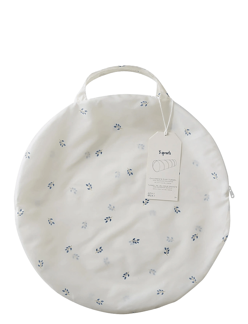 3 Sprouts - 3 Sprouts Play Tunnel, Blueberry/Ivory - vaikiški tuneliai - beige - 3