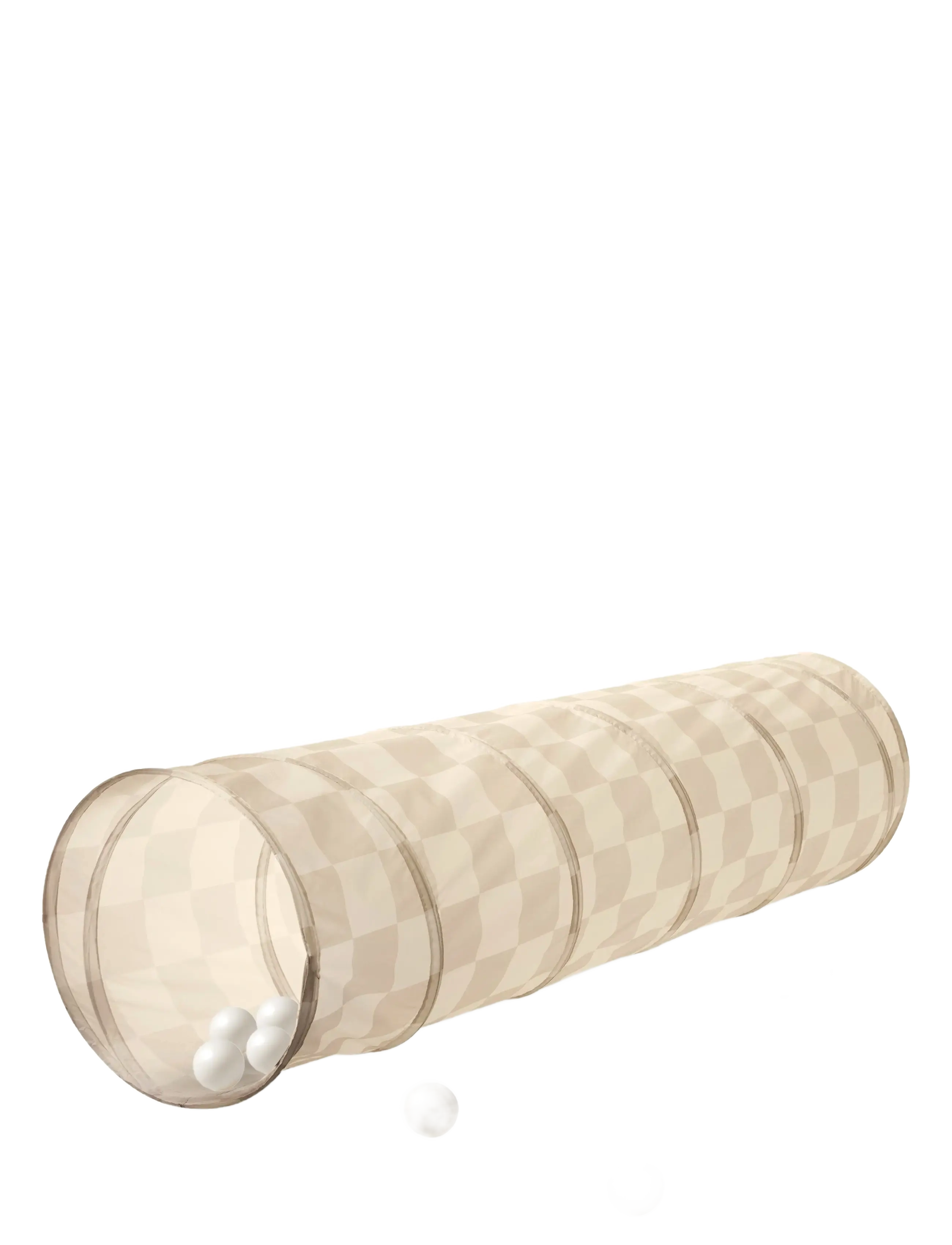 3 Sprouts - 3 Sprouts Play tunnel, Checkerboard beige - lektunnlar - beige - 3