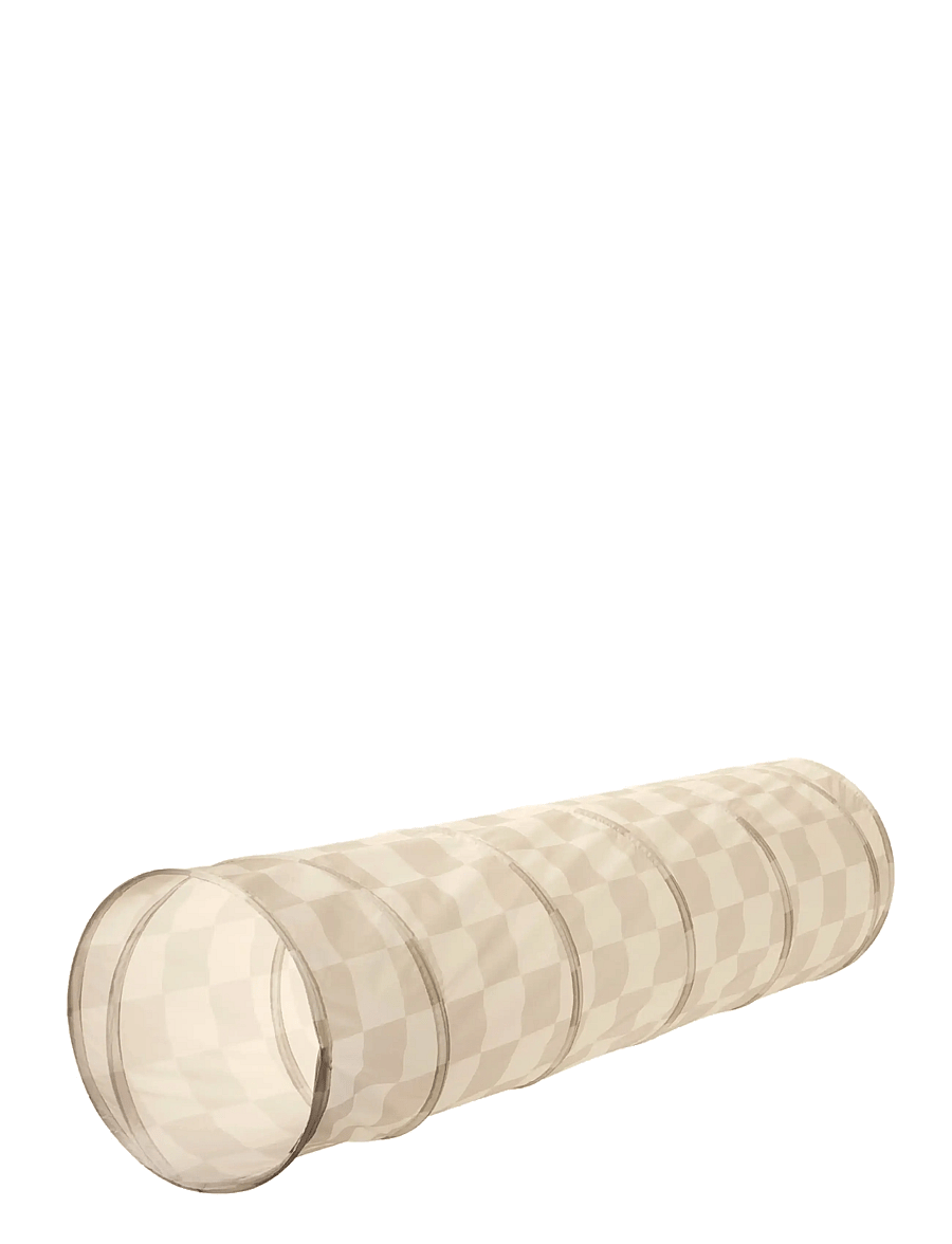 3 Sprouts - 3 Sprouts Play tunnel, Checkerboard beige - lektunnlar - beige - 4
