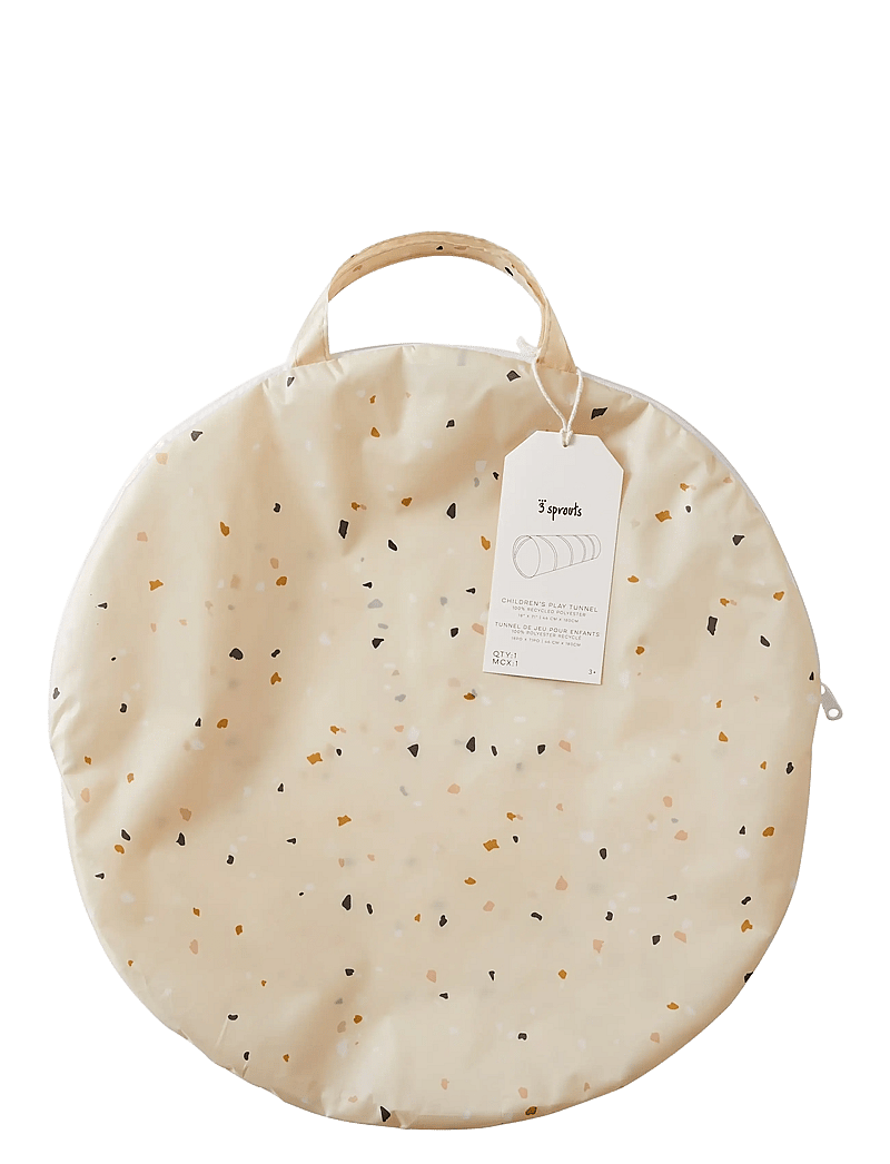 3 Sprouts - 3 Sprouts Play Tunnel, Terrazzo/Beige - lektunnlar - beige - 4