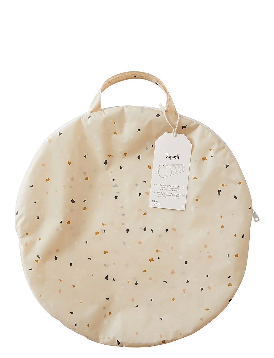 3 Sprouts - 3 Sprouts Play Tunnel, Terrazzo/Beige - spieltunnel - beige - 4