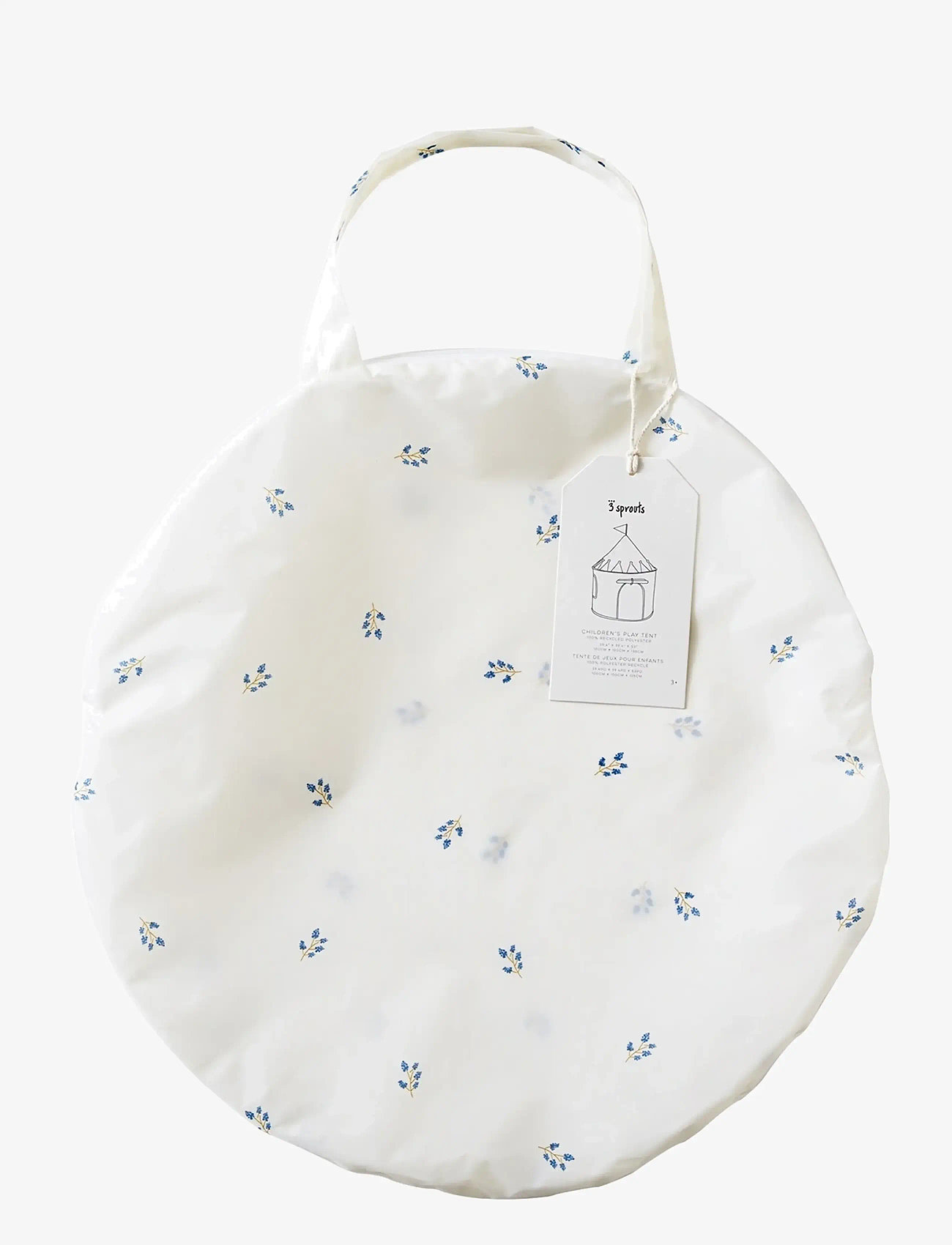 3 Sprouts - 3 Sprouts Play Tent, Blueberry Ivory - spielzelte und -tunnel - beige - 2