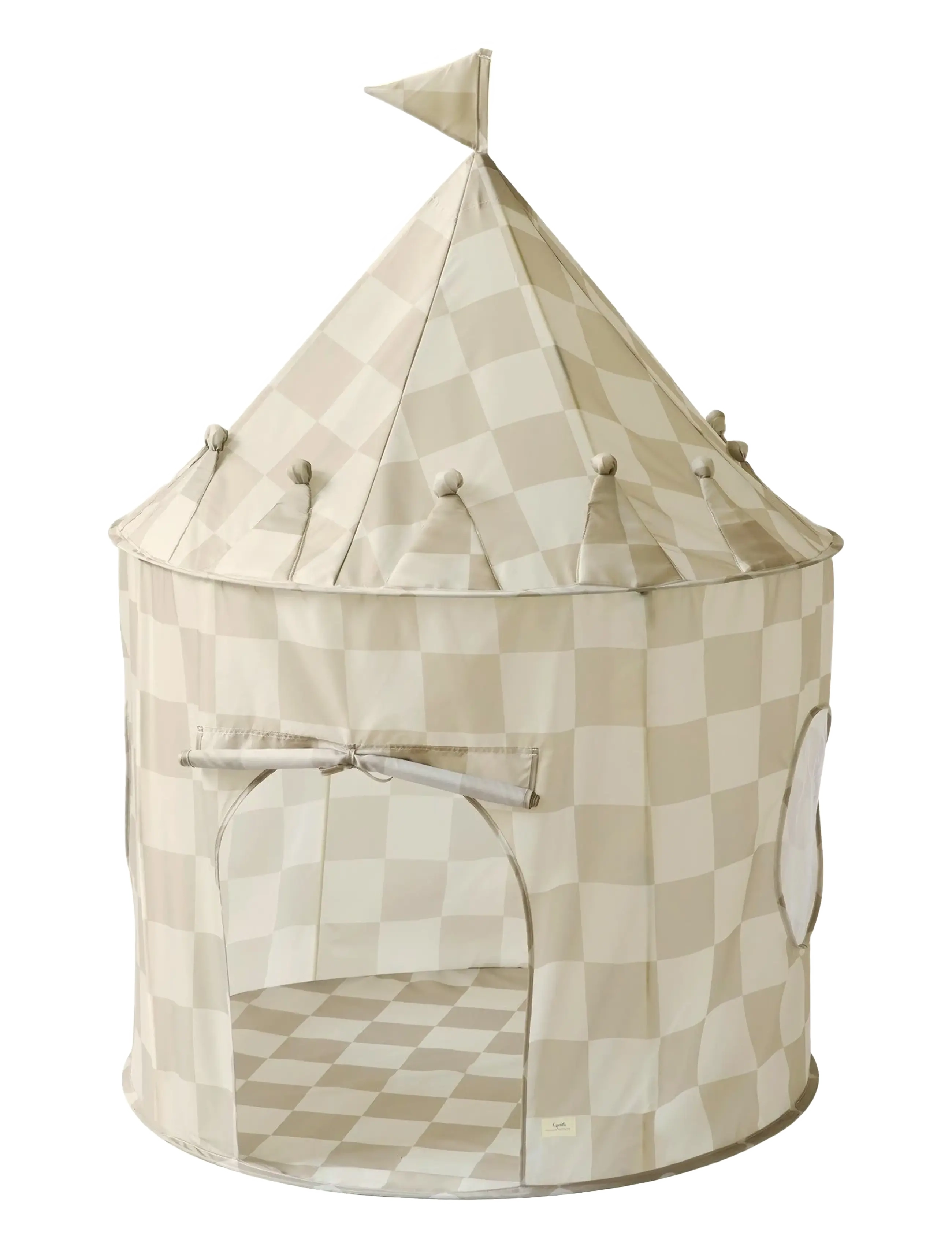 3 Sprouts 3 Sprouts Play tent,  Checkerboard beige - 4 for 3 - BEIGE / beige