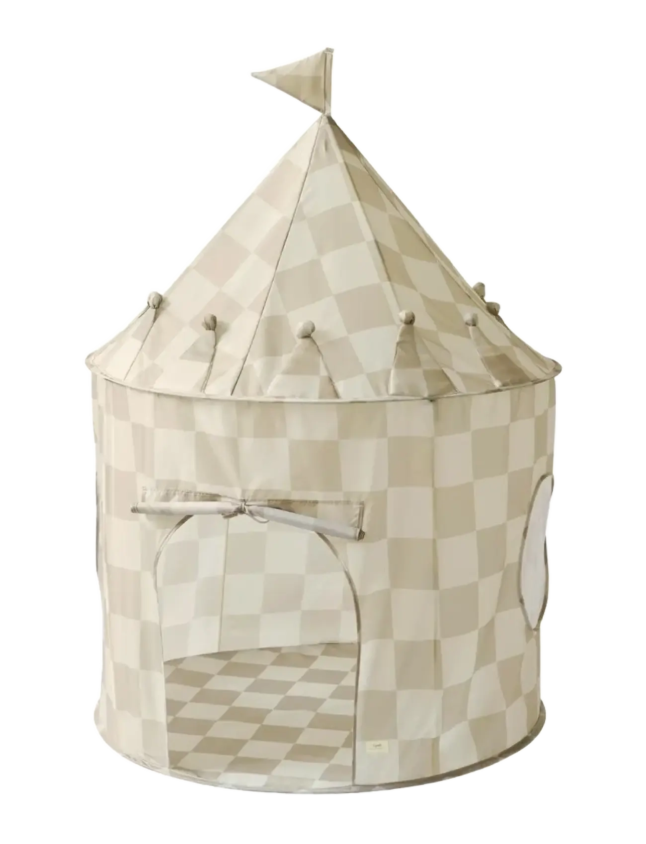3 Sprouts - 3 Sprouts Play tent,  Checkerboard beige - legetelte - beige - 3