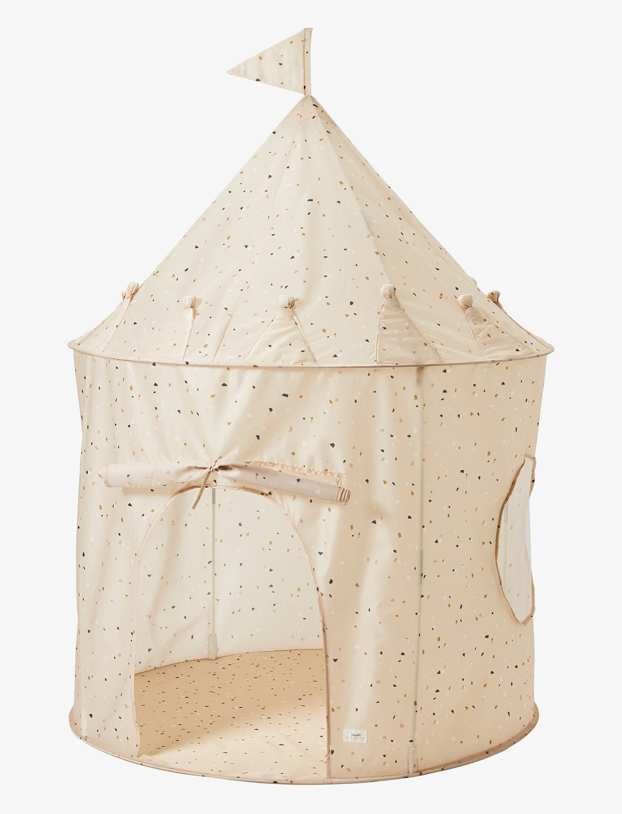 3 Sprouts Play Tent, Terrazzo Almond, 100.33X100.33X145 cm, Tents & Tunnels, Creme - Kinder
